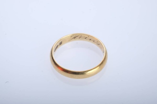 RING schlichte Form, Gr. 51, Gelbgold 585, 2,60g