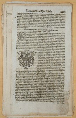 Münster, Sebastian (1488 - 1552), 16 Original-Blätter aus verschiedenen Werken. Seiten aus dem dritten Buch 