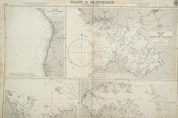 Konvolut an Transatlantik-Karten, nummeriert 1-38, von oben (1) nach unten (38) Karten von zum Beispiel 