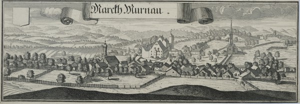 Merian, Matthäus (1593-1650), Vier Kupferstiche mit Stadtpanoramen.