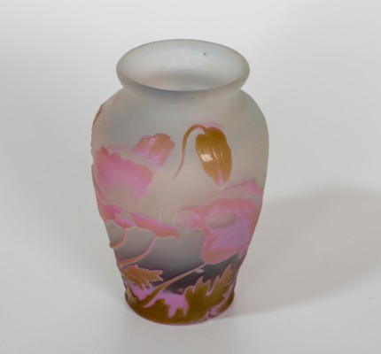 Emile Gallé (1846-1904) Kleine Vase, Jugendstil, Frankreich um 1900.