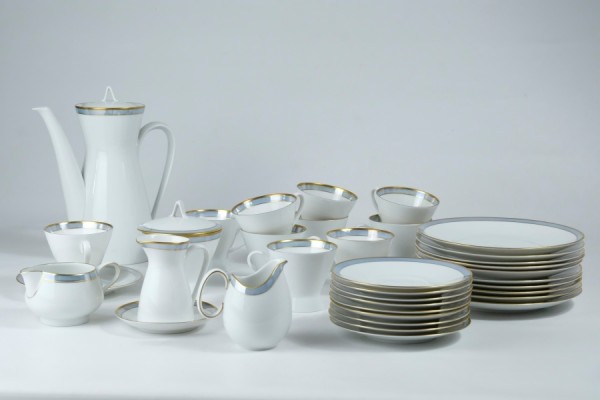 Rosenthal Kaffeeservice, Form 200 Raymond Loewy, für 10 Personen.