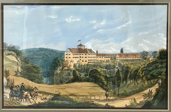 Eggli, Jakob (1812-1880) Hegau, Gouache, 1845.