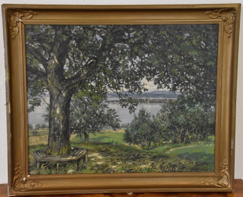 Kellermann, Karl (1881-1968) Blick auf den See, Öl auf Leinwand.