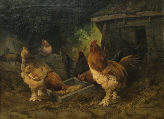 Koekkoek, Marinus Adrianus II (1873-1944) Tierstück, 1895, Öl auf Leinwand.