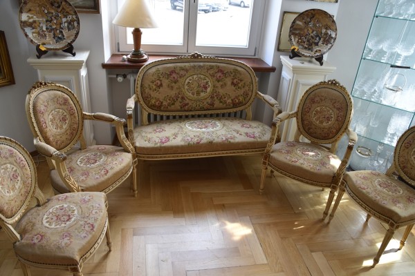 Französischer Salon, wohl Paris, Napoleon III, frühes 19. Jahrhundert.