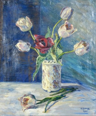 Dame, Hedwig (1878-1968) Blumenstilleben, Öl auf Leinwand, 1926.