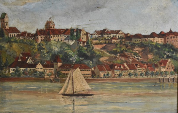 Meyer, Joseph (1912-1998) Meersburg, Öl auf Leinwand, 1935.