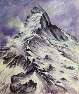 Steinhauser, Erwin (1939-2023) Matterhorn, Acryl auf Leinwand.