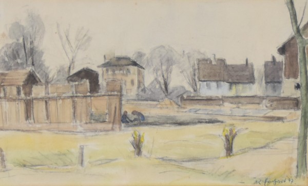 Einhart, Karl (1884-1967) Leben im Paradies, Aquarell.