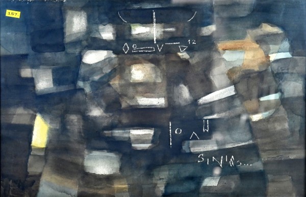 Garcia Vilella, Francesc (1922-2001) Abstrakte Komposition, Aquarell.