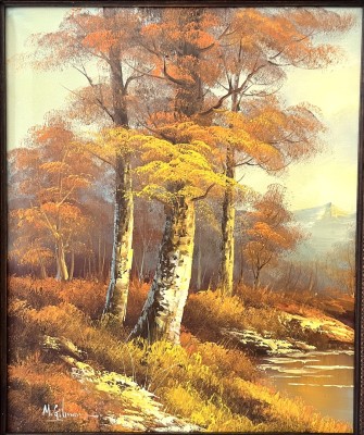 Gilman, M. (20. Jahrhundert) Herbstlandschaft, Öl auf Leinwand.