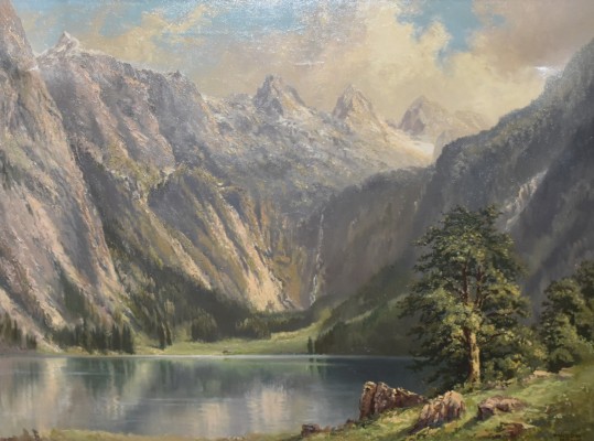 Kraus, Hans Otto (1907-1995) Bergsee, Öl auf Leinwand.