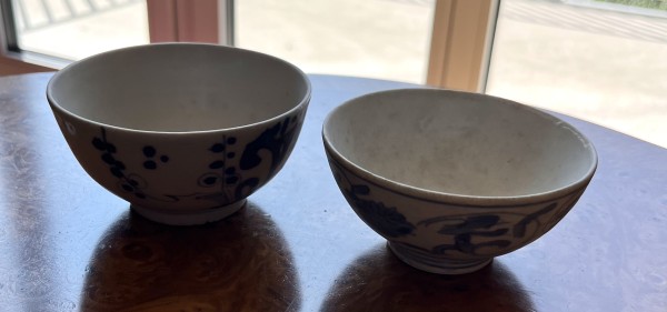 Zwei Bowl-Reisschalen, wohl Ming Periode, China.