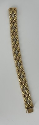 Armband, tricolor, Gelb-, Weiß- und Rotgold 750 (punziert und getestet).