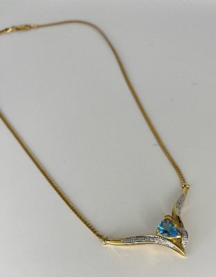 Collier, Gelbgold 750 (punziert).