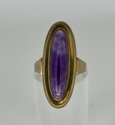 Amethyst-Ring, Gelbgold 333 (punziert).