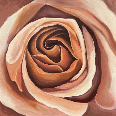 Steinhauser, Erwin (1939-2023) Rose, Acryl auf Leinwand.