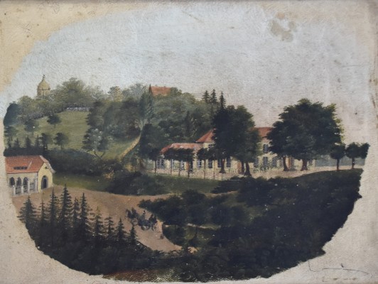 Anonym (19. Jahrhundert) Landschaft, Öl auf Leinwand.